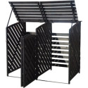 Cache-poubelles double en bois FSC 149*92*122cm - Arbour