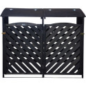Cache-poubelles double en bois FSC 149*92*122cm - Arbour