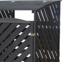Cache-poubelles double en bois FSC 149*92*122cm - Arbour