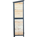Armoire de jardin en bois FSC thermo-traité double porte 140x50x162cm - Arbour