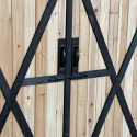 Armoire de jardin en bois FSC thermo-traité double porte 140x50x162cm - Arbour