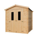 Abri de jardin 4m² en madriers 19mm - sans plancher - Timbela
