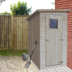 Abri de jardin 2m² en panneaux 17mm - simple porte - sans plancher - Timbela