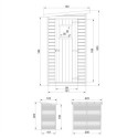 Abri de jardin 2m² en panneaux 17mm - simple porte - sans plancher - Timbela