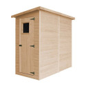 Abri de jardin 2m² en panneaux 17mm - simple porte - sans plancher - Timbela