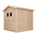 Abri de jardin en panneaux 17mm - 205x199cm - avec plancher - Timbela