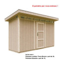 Abri de jardin 4m² en bois brut avec peinture Terra Brown - panneaux LP® SmartSide® - Timbela