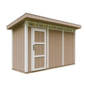 Abri de jardin 4m² en bois brut avec peinture Terra Brown - panneaux LP® SmartSide® - Timbela