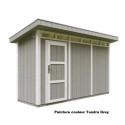 Abri de jardin 4m² en bois brut avec peinture Tundra Grey - panneaux LP® SmartSide® - Timbela