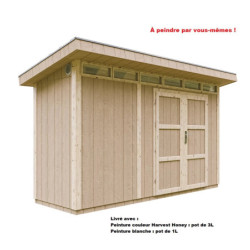 Abri de jardin M902A avec peinture Harvest Honey - Timbela