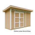 Abri de jardin M902A avec peinture Harvest Honey - Timbela