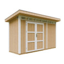 Abri de jardin M902A avec peinture Harvest Honey - Timbela