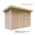 Abri de jardin M902A avec peinture Redwood Red - Timbela