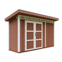 Abri de jardin M902A avec peinture Redwood Red - Timbela