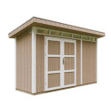 Abri de jardin M902A avec peinture Terra Brown - Timbela