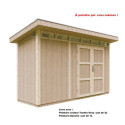 Abri de jardin M902A avec peinture Tundra Grey - Timbela
