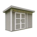 Abri de jardin M902A avec peinture Tundra Grey - Timbela