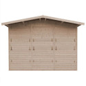 Stand de vente en bois brut 6m² – panneaux 17mm – 3 fenêtres - Timbela