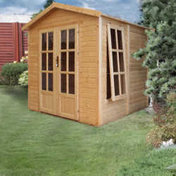Bureau de jardin en panneaux 17mm - 205x199cm - avec plancher - Timbela
