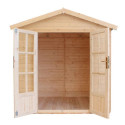 Bureau de jardin en panneaux 17mm - 205x199cm - avec plancher - Timbela