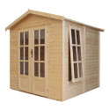 Bureau de jardin en panneaux 17mm - 205x199cm - avec plancher - Timbela