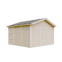 Garage en bois brut 13m² – panneaux LP® SmartSide® – Timbela