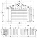Garage en bois brut 17m² – panneaux LP® SmartSide® – Timbela