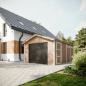 Garage en bois brut 17m² – panneaux LP® SmartSide® – Timbela