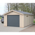Garage en bois brut 21m² – panneaux LP® SmartSide® – Timbela