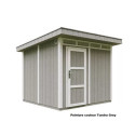 Abri de jardin 6m² en bois brut avec peinture Tundra Grey - panneaux LP® SmartSide® - Timbela