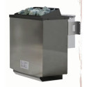 Sauna d’extérieur en bois gris terre Hytti 3 - 5 places - poêle Easy Bio 9000W - KARIBU