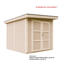 Abri de jardin M903A avec peinture Redwood Red - Timbela
