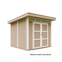 Abri de jardin M903A avec peinture Terra Brown - Timbela