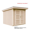 Abri de jardin M903A avec peinture Tundra Grey - Timbela