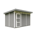 Abri de jardin 9m² M904 avec peinture Carvern Steel - Timbela
