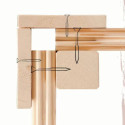 Sauna d’extérieur en bois brut Hytti 6 - 5 places - poêle Easy Bio 9000W - KARIBU