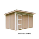 Abri de jardin M904 avec peinture Terra Brown - Timbela