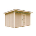 Abri de jardin M904 avec peinture Terra Brown - Timbela