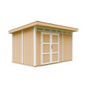 Abri de jardin M904A avec peinture Harvest Honey - Timbela