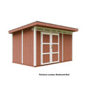Abri de jardin M904A avec peinture Redwood Red - Timbela