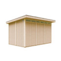 Abri de jardin M904A avec peinture Redwood Red - Timbela