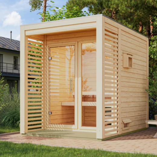 Sauna d’extérieur en bois Angkor 1 - sans poêle - KARIBU