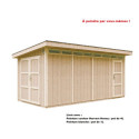 Abri de jardin M905C avec peinture Harvest Honey - Timbela