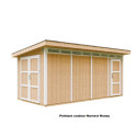 Abri de jardin M905C avec peinture Harvest Honey - Timbela