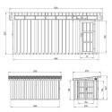 Abri de jardin M905C avec peinture Harvest Honey - Timbela