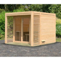 Sauna en bois d’extérieur Angkor 3 - 5 places 38mm KARIBU