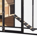 Poulailler en bois FSC thermo-traité 200x75,5x103cm avec toit bitumé pour 4 à 5 poules – Shelty Pet