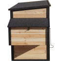 Poulailler en bois FSC thermo-traité 200x75,5x103cm avec toit bitumé pour 4 à 5 poules – Shelty Pet