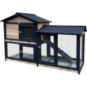 Clapier en bois FSC avec toit bitumé - Shelty Pet