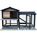 Clapier en bois FSC avec toit bitumé - Shelty Pet